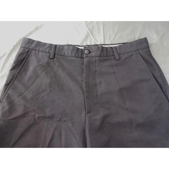 FootJoy Lightweight Flat Front Stretch Microfiber Golf Shorts. Black, Size 34. - Picture 2 of 5